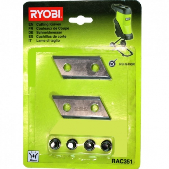 Ryobi RAC351 Jeu de Lames Broyeur RSH2400R & RSH2545B (5132002646) Ryobi RAC351 Jeu de Lames Broyeur RSH2400R & RSH2545B (5132002646)