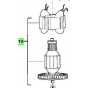 AEG 200315003 Arbre de Transmission pour Ponceuse EX150E