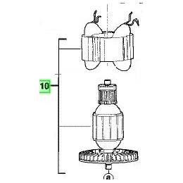 AEG 200315003 Arbre de Transmission pour Ponceuse EX150E