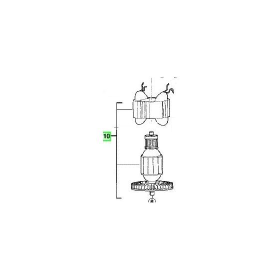 AEG 200315003 Arbre de Transmission pour Ponceuse EX150E