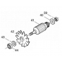 Makita 510240-7 Induit pour Tronçonneuse 2414NB