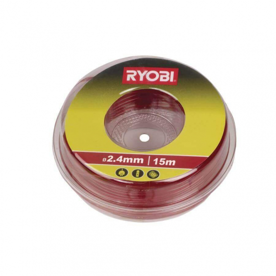 Ryobi RAC104 Bobine de fil de coupe 15mlx2.4mm Rouge (5132002641) Ryobi RAC104 Bobine de fil de coupe 15mlx2.4mm Rouge (5132002641)