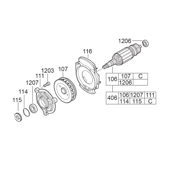 Milwaukee 4931432416 Kit de Réparation Perforateur Kango 950