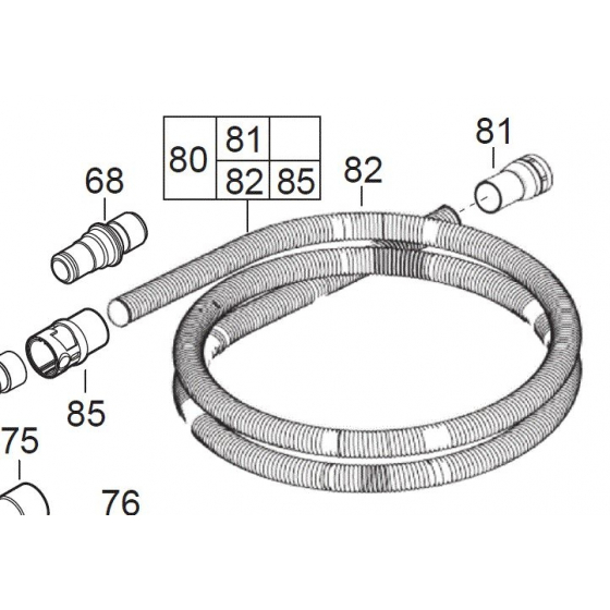 Milwaukee 4931416173 Manchon d'aspiration Milwaukee 4931416173 Manchon d'aspiration