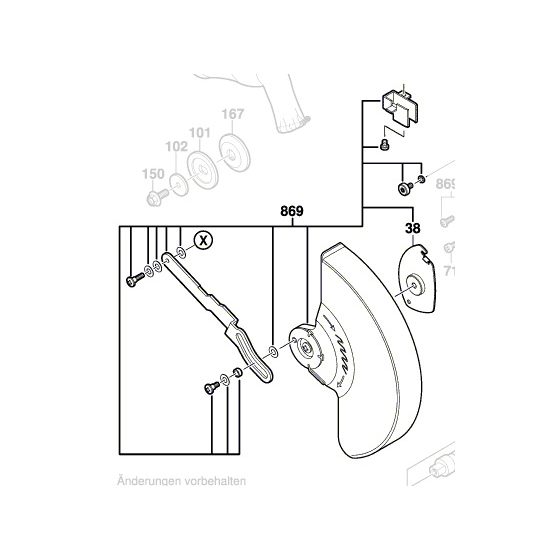 Bosch 2610026667 Capot de Protection Scie GCM10S