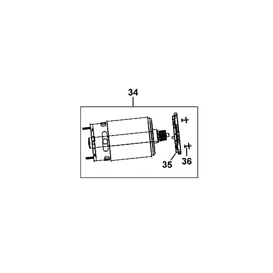 Dewalt N390475 Moteur 10.8V DCD710