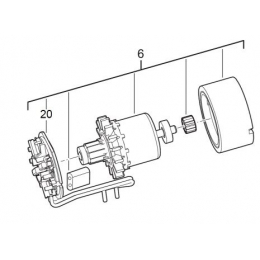 AEG 4931441348 Induit Moteur Complet BSB18CLI