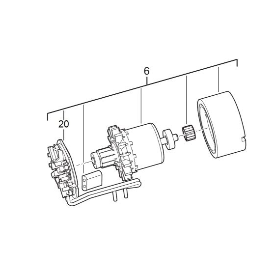 AEG 4931441348 Induit Moteur Complet BSB18CLI