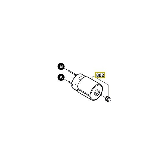 Bosch 2609199122 Moteur 18V à Courant Continu PSR18