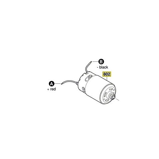 Bosch 2609005257 Moteur 14.4V - 18V à Courant Continu PSR14.4LI, PSR1440LI-2, PSR1800LI-2