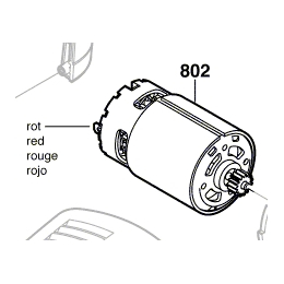 Bosch 2607022838 Moteur 10.8V à Courant Continu GSR10.8V-LI