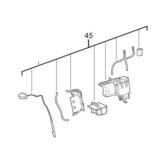 Milwaukee 4931436142 Interrupteur M18BPD et M18BDD