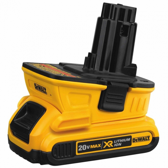 dewalt 18 volt to dewalt 20 volt battery adapter
