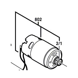 Bosch 2607022877 Moteur 14.4V Perceuse GSR14,4VE-2