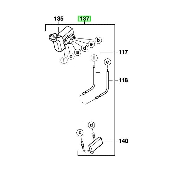 Milwaukee 201894001 Interrupteur Perforateur PFH26