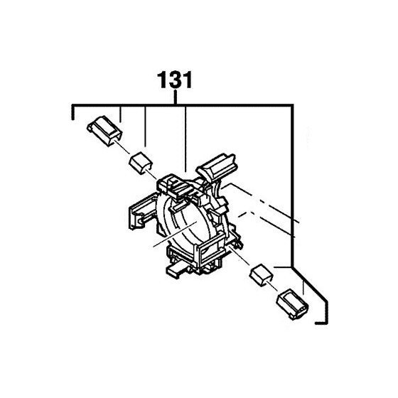 AEG 302393010 Support de Charbons Perforateur KH24, KH25, KH26, KH27