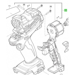 Milwaukee 4931452342 Interrupteur et Carter Perceuse M18CPD