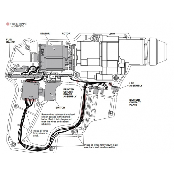 Milwaukee 4931435924 Interrupteur Perforateur M12CH