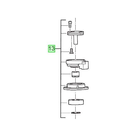 AEG 200315003 Arbre de Transmission Ponceuse EX150E, EX150ED, EX150ES