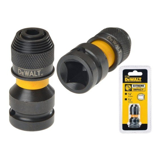 Dewalt DT7508 Adaptateur de Vissage 1/4 - 1/2 Extrême Impact