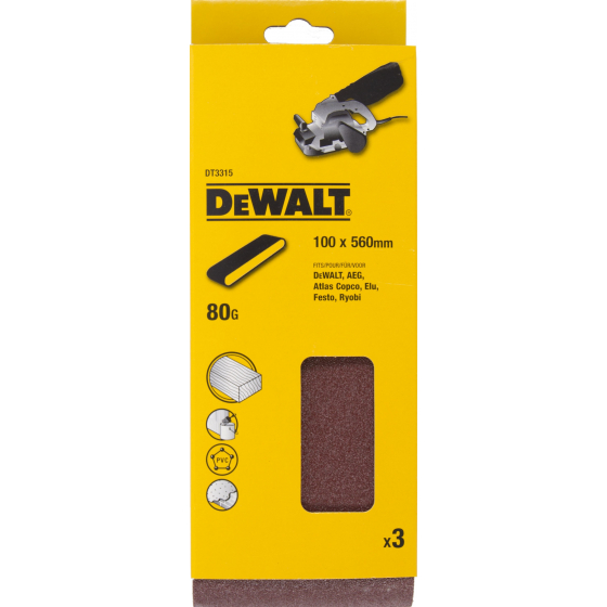 Dewalt Feuilles Abrasives 100x560 (x3)