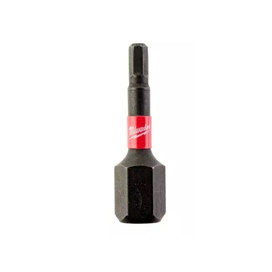 Milwaukee x2 Embouts 2.5mm x 25mm de Vissage Shockwave (4932430893)