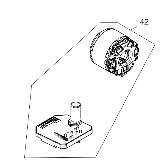 Makita 629170-2 Stator complet Boulonneuse DTW1001, DTW1002, DTW800