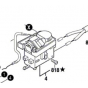 Bosch 2607200289 Commutateur de Perceuse GWB10RE et Scie PMS400PE