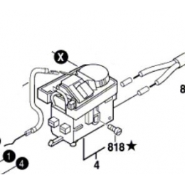 Bosch 2607200289 Commutateur de Perceuse GWB10RE et Scie PMS400PE