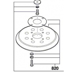 Skil 2610Z06773 Plateau de meulage ponceuse 7445