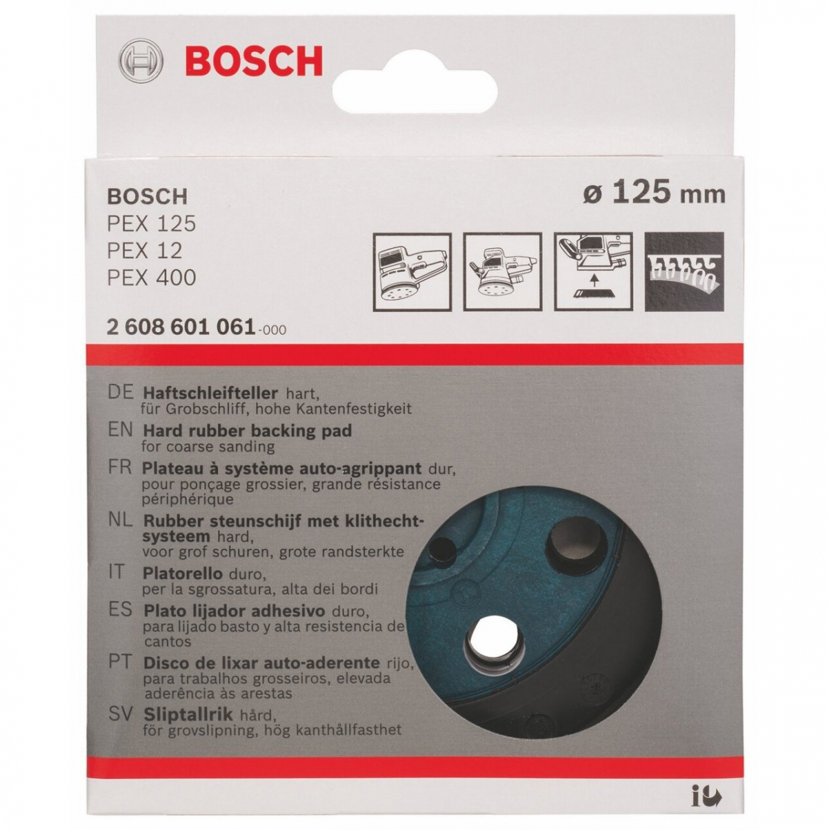 Bosch Plateau de Ponçage ø125mm pour PEX125A, PEX400AE (2608601902)