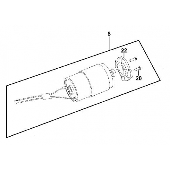 Dewalt N220295 Moteur Perceuse DC750
