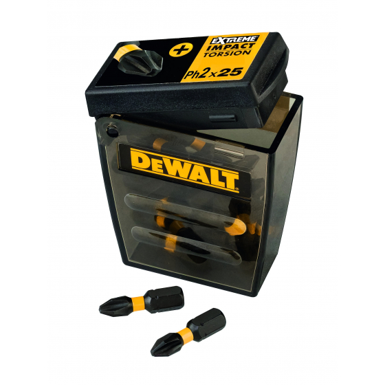 Dewalt x25 Embouts PH2 de Vissage Impact Torsion Extreme 25mm (DT70555)