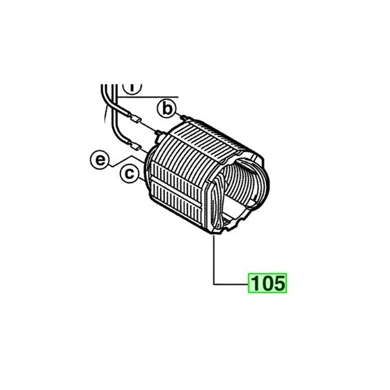 AEG 4931426182 Inducteur Perceuse SB2E680R et SB2E700R