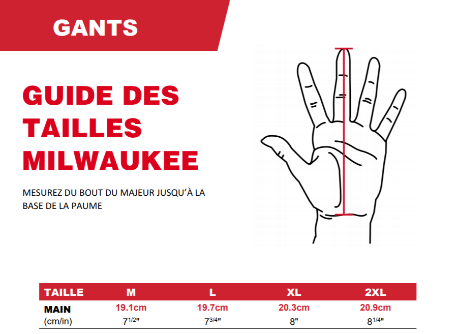 Gants anti coupure pour écran tactile niveau 1/a MILWAUKEE 4932479009 de  taille L / 9